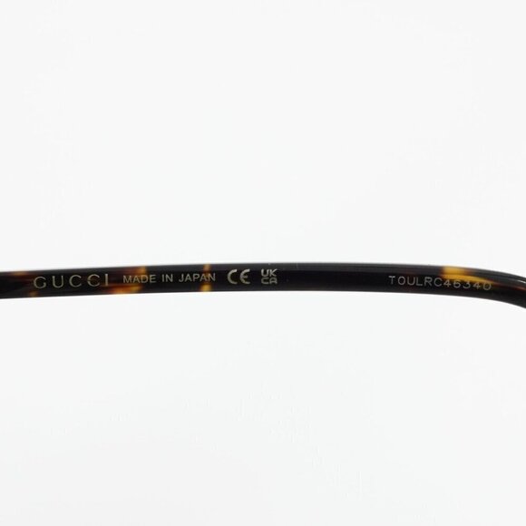 Gucci GG1448 Square Sunglasses Tortoise Brown OS - Picture 8 of 15